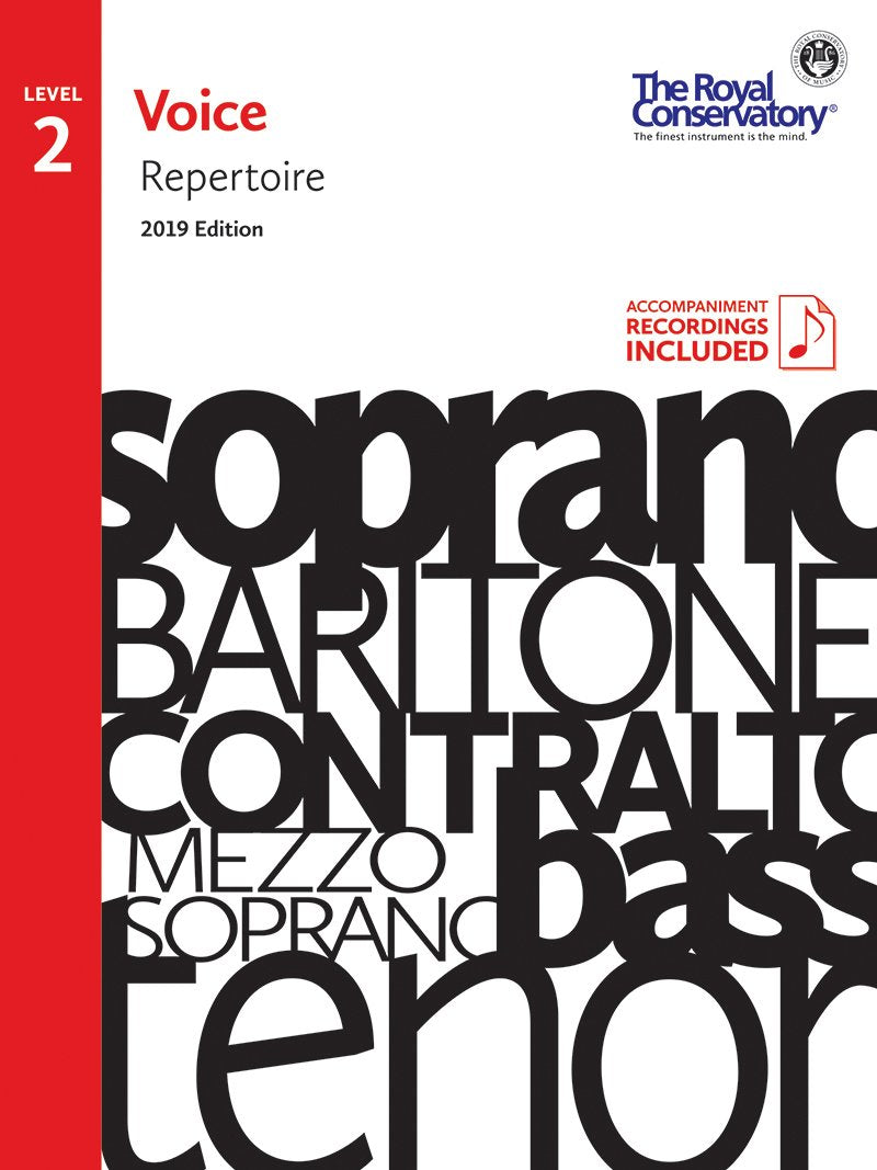 RCM Voice Repertoire Level 2 - 2019 Edition