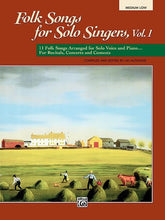 Load image into Gallery viewer, Folk Songs for Solo Singers Med Low, Edited by: Jay Althouse
