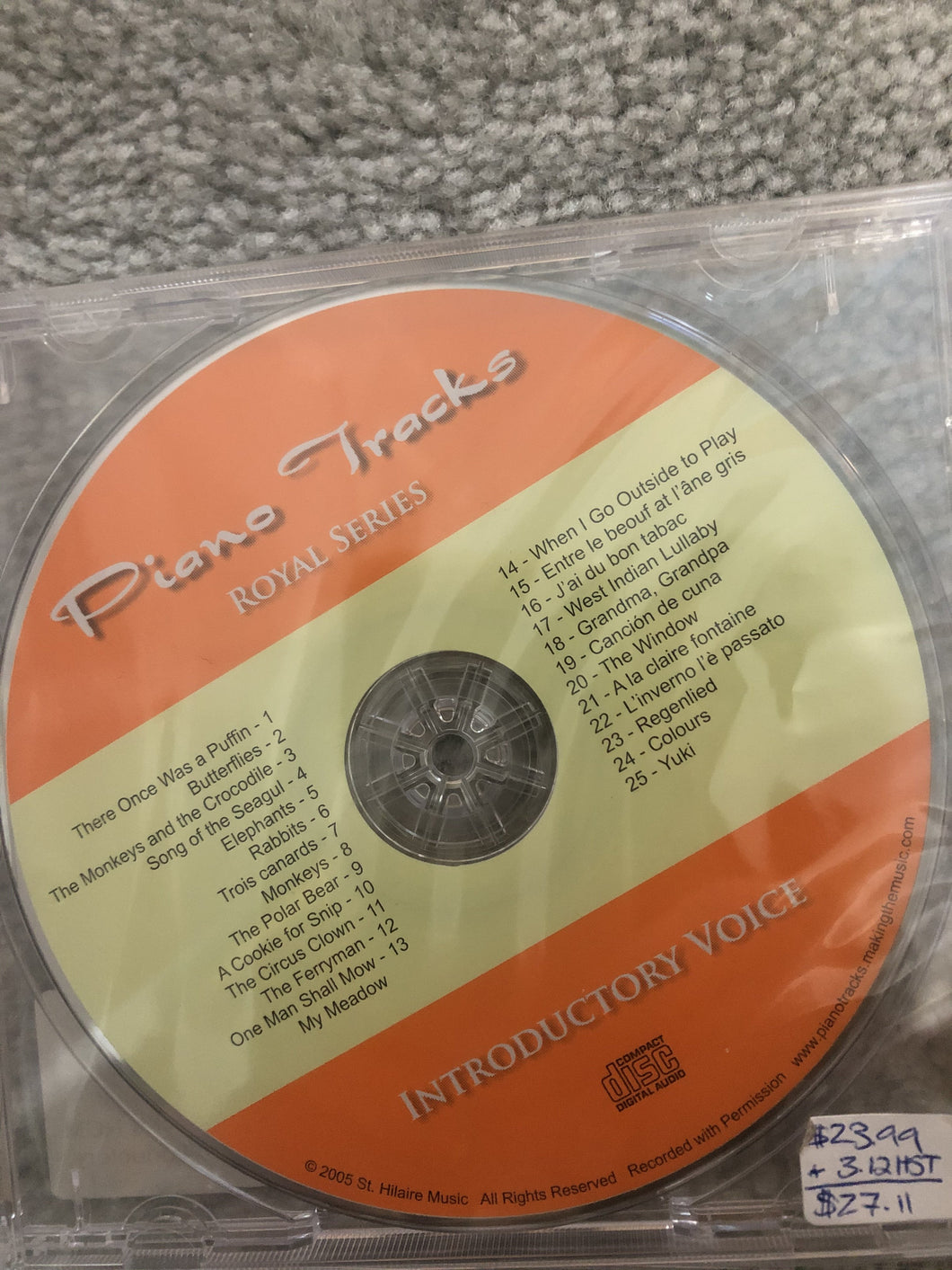 Piano Tracks Royal Series Introductory Voice Released 2005