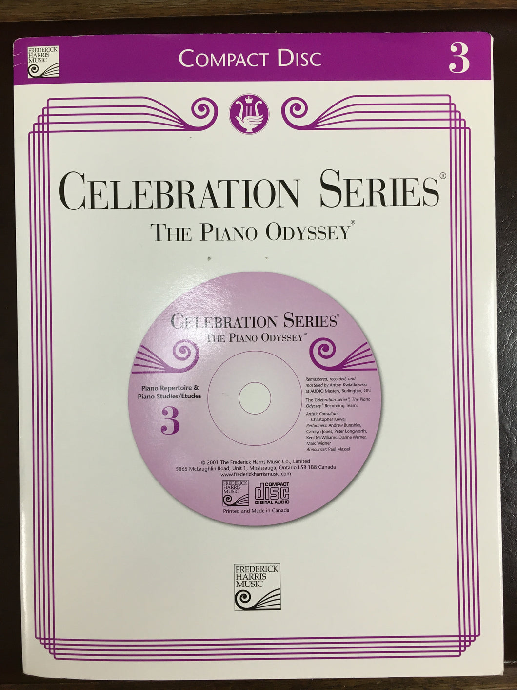 Celebration Series Piano Odyssey RCM 2001 CD 3