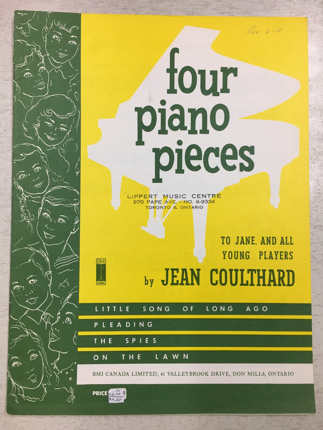 Four Piano Pieces, Jean Coulthard