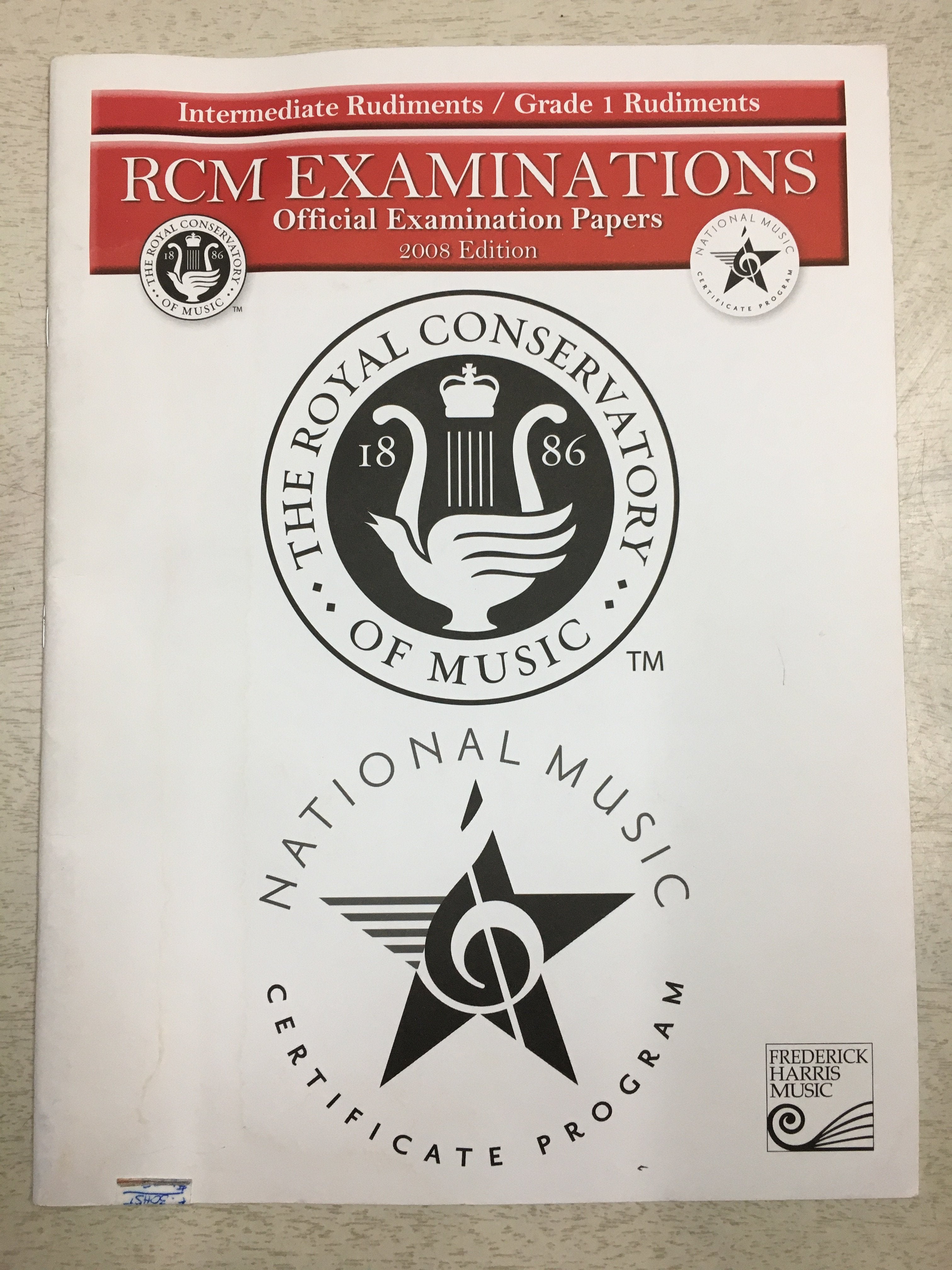 RCM - Intermediate Rudiments 2008 Ed. – Lippertmusic