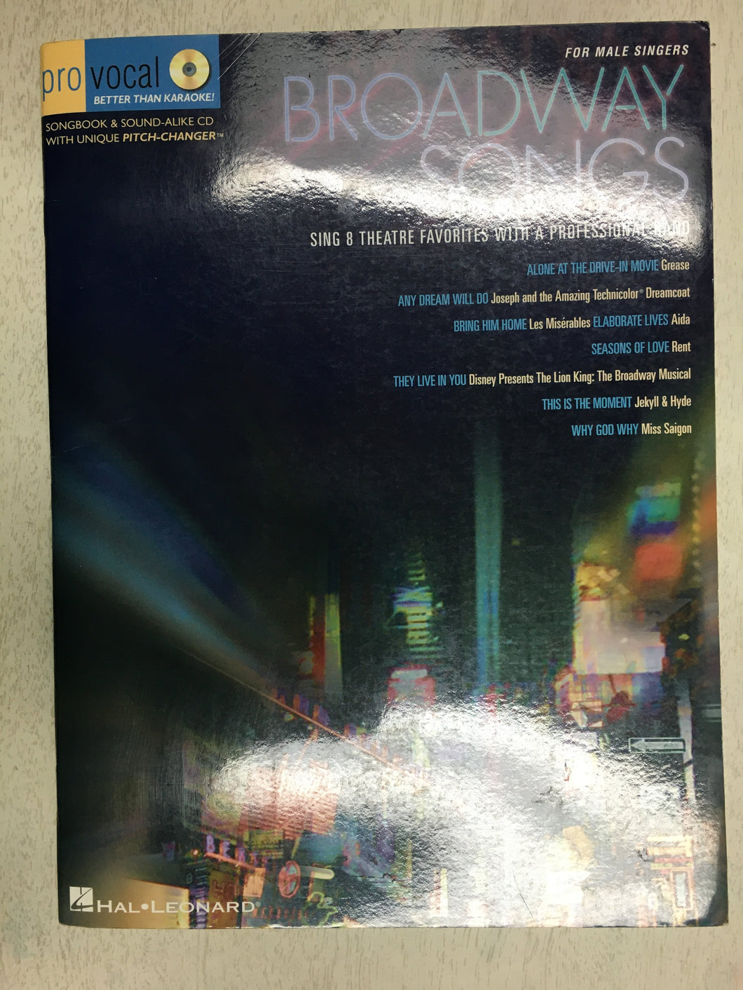 Broadway Songs - Men's w/CD