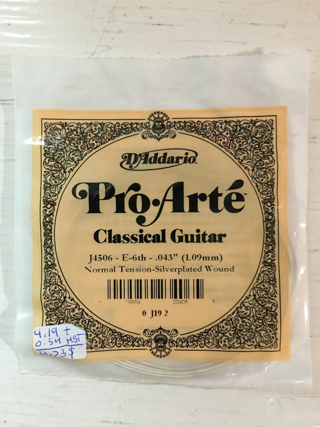 Classical Single Strings - D'Addario Pro Arte J4506 E String (.043)