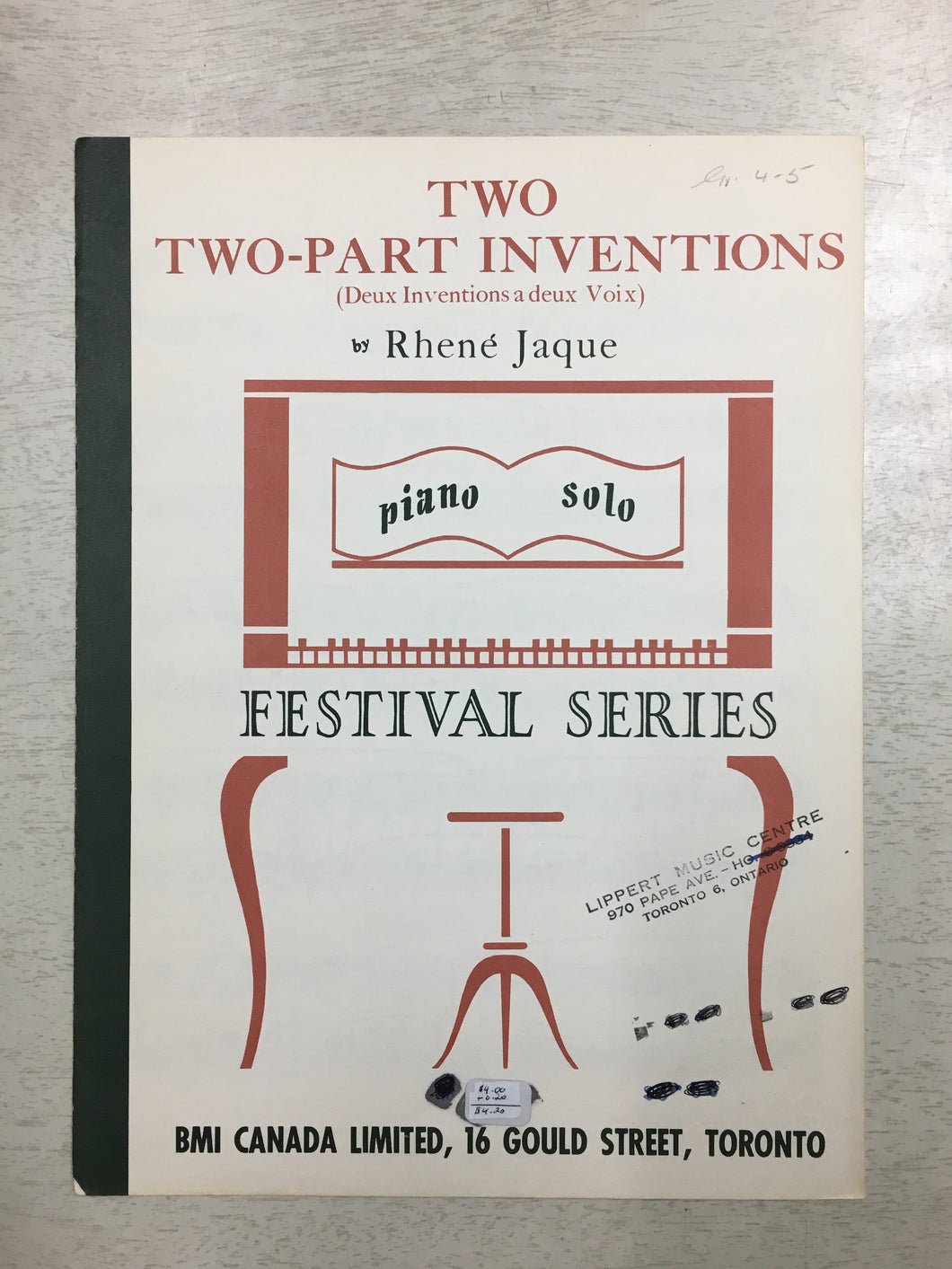 Two-Part Inventions, Rhene Jaque