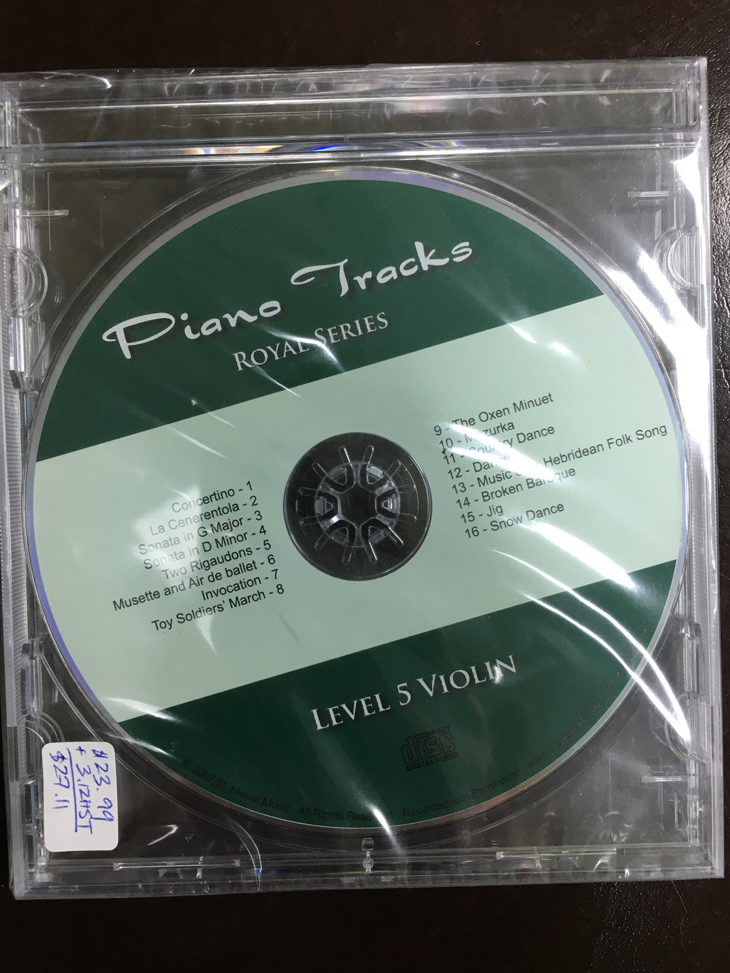 Piano Tracks Royal Series for Violin - Gr. 5 released 2007