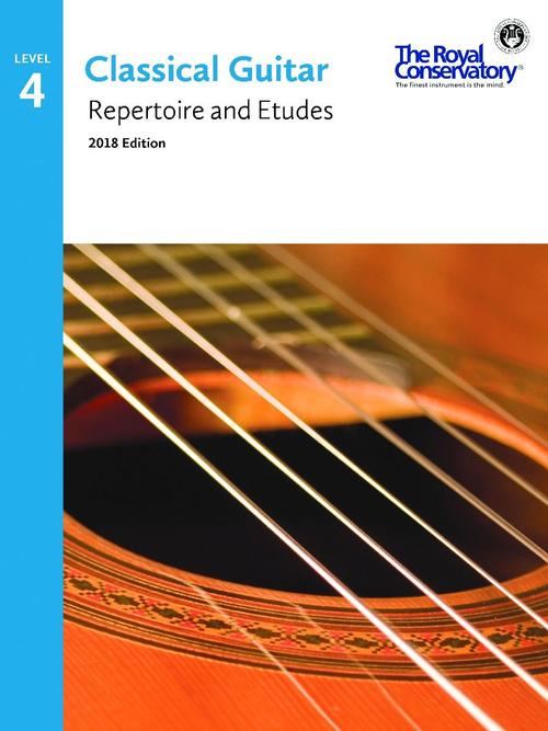 Classical Guitar Series RCM, 2018 Edition: Repertoire and Etudes 4