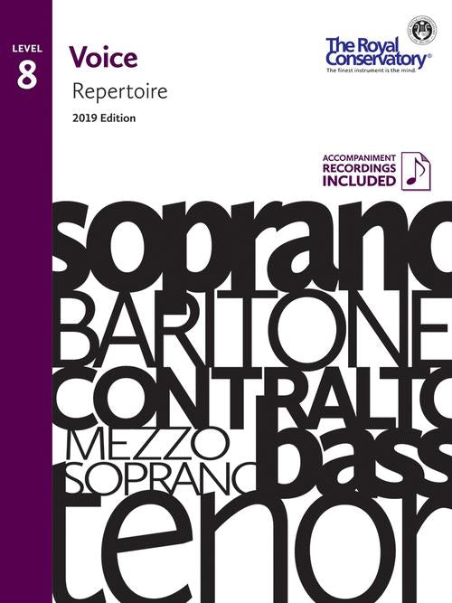 RCM Voice Repertoire Level 8 - 2019 Edition