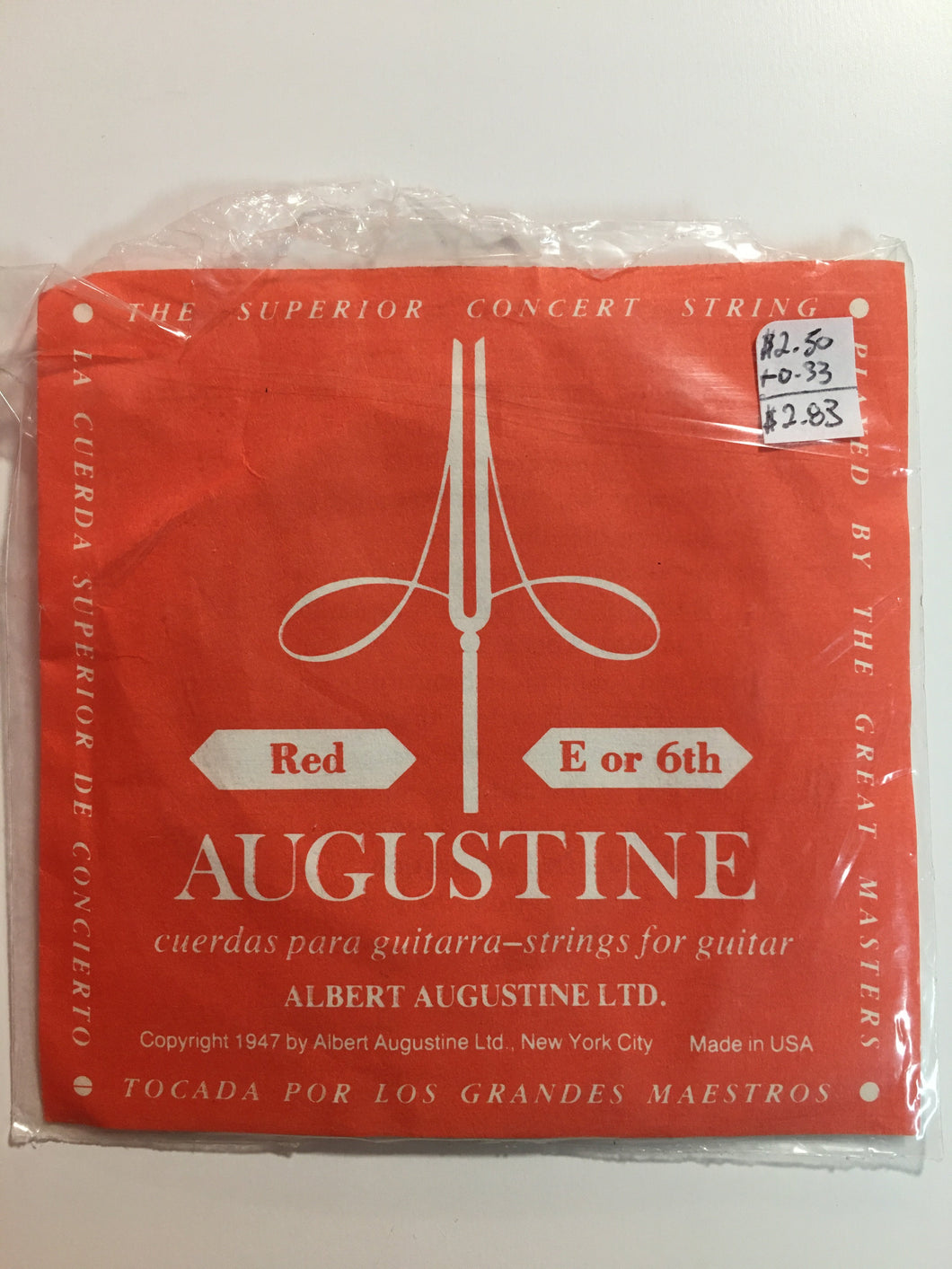 Classical Single Strings - Augustine Red E/6th