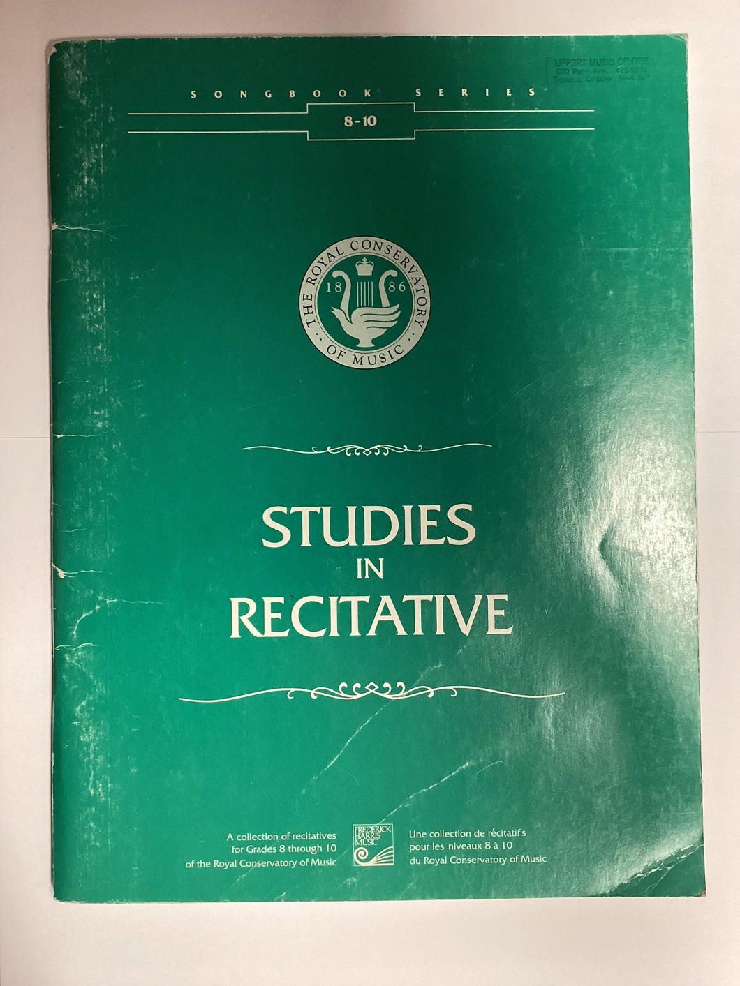 RCM Songbook Series - Studies in Recitative Levels 8-10