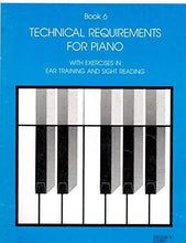 Load image into Gallery viewer, RCM Technical Requirements For Piano Grade 6 with Ear Training and Sight Reading Exercises (1984)
