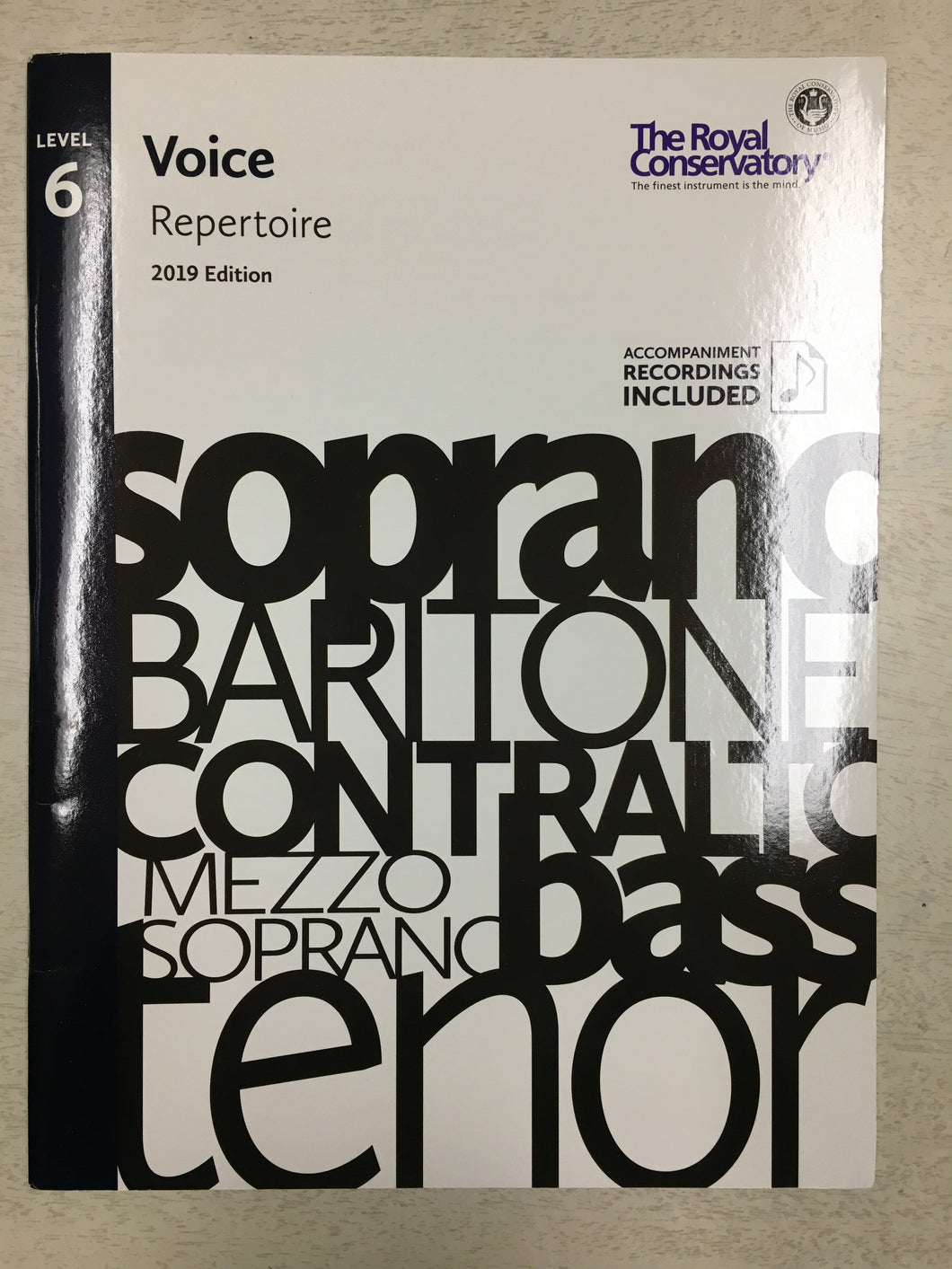 RCM Voice Repertoire  Level 6 - 2019 Edition