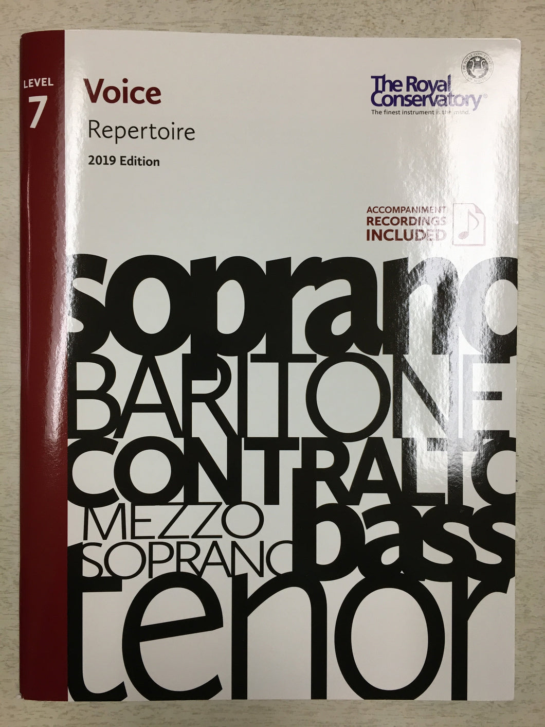 RCM Voice Repertoire Level 7 - 2019 Edition